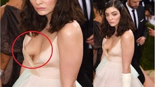 Lorde Nip Slip Moment At Met Gala 2016 Red Carpet