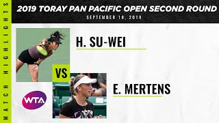 Hsieh Su-Wei vs. Elise Mertens | 2019 Osaka Second Round | WTA Highlights