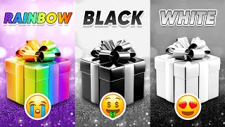 Choose Your Gift...! Rainbow, Black or White 🌈🖤🤍 How Lucky Are You? 😱 Quiz Shiba
