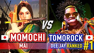 SF6 🔥 MOMOCHI (Mai) vs TOMOROCK (#1 Ranked Dee Jay) 🔥 Street Fighter 6 High Level Gameplay