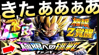 【ドッカンバトル】LR極限きたぁぁぁーー！！『極限への挑戦キャンペーン』超サイヤ人ベジータ！！【Dokkan Battle】【地球育ちのげるし】