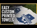 How To Screen Print Towels in 4 Seconds | Rally Towels, Kitchen Towels, Beach Towels + More