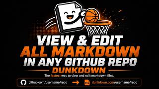 DunkDown - markdown viewer for any github repo