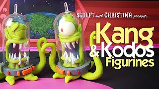 Kang and Kodos: Polymer clay sculpture