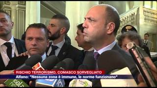 Etg - Rischio terrorismo, Alfano: \