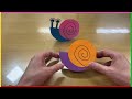 easy snail craft for kids fun diy paper snail activity 🐌🎨