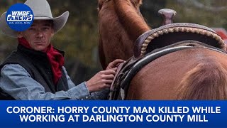 Coroner: Horry County man killed while working at Darlington County mill