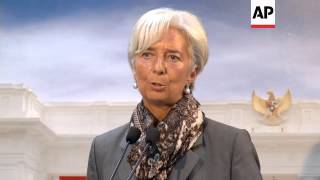 IMF chief Lagarde meets Indonesian president