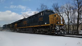 [HD] CSX Q020 Intermodal Train Eastbound - Fairport, NY