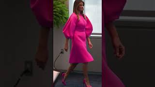 Fashion icon”First Lady Melania Trump”stuns in Colorful Outfits#melaniatrump #youtubeshorts #shorts