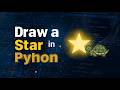 Python Turtle Graphics | How to Draw a Star Using a Loop