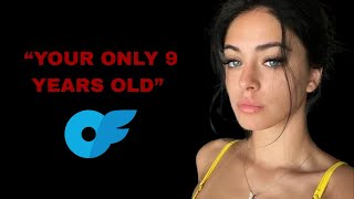 she promoting her OnlyFans to 9 year olds