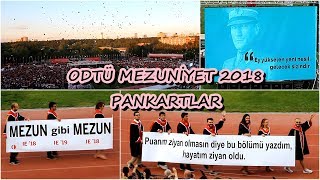 MERAKLA BEKLENEN ODTÜ PANKARTLARI | ODTÜ MEZUNİYET 2018