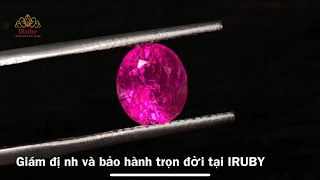 Long lanh lấp lánh như một huyền thoại, ruby Facet lục yên đỏ hồng ~ 2,5ct | IRUBY