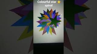 How to make colourful star ⭐ spiral in Turtle 🐢 in Python