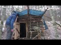 Man Digs a Hole in the Forest and Turns it Into an Amazing CABIN  Start to Finish @forestpaths