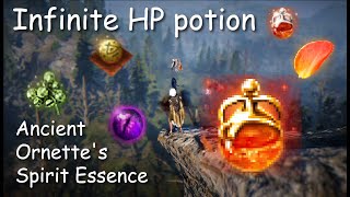 【BDO/黑色沙漠】Infinite HP potion🍷Ancient Ornette's Spirit Essence❤無限紅水🍷古代奧納特的精靈水