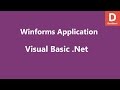 Visual Basic .Net Create GUI Project in Visual Studio