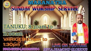 🔴Live || 23-02-25 ||SUNDAY WORSHIP SERVICE ||Rev.A.Diamond Glorious || బైబిల్ మిషన్ తణుకు