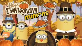 Minions Thanksgiving | Thanksgiving Run and Freeze | Minions Game For Kids | PhonicsMan Fitness