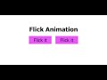 How to create Button Hover Flick Animation using only HTML and CSS