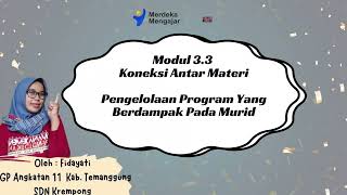 Modul 3.3 Koneksi antar Materi