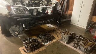 EJ255 Engine Removal And Disassembly Time Lapse