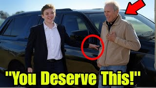 Barron Trump Surprises Godfather Clint Eastwood with SUV – What Happens Next Will Leave You in Tears