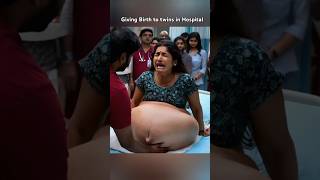 Giving birth To Twins In The Hospital #short #animals #birth