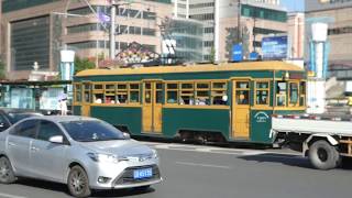 大連市電201路 大連火車站発車 China Dalian Tram Route No. 201