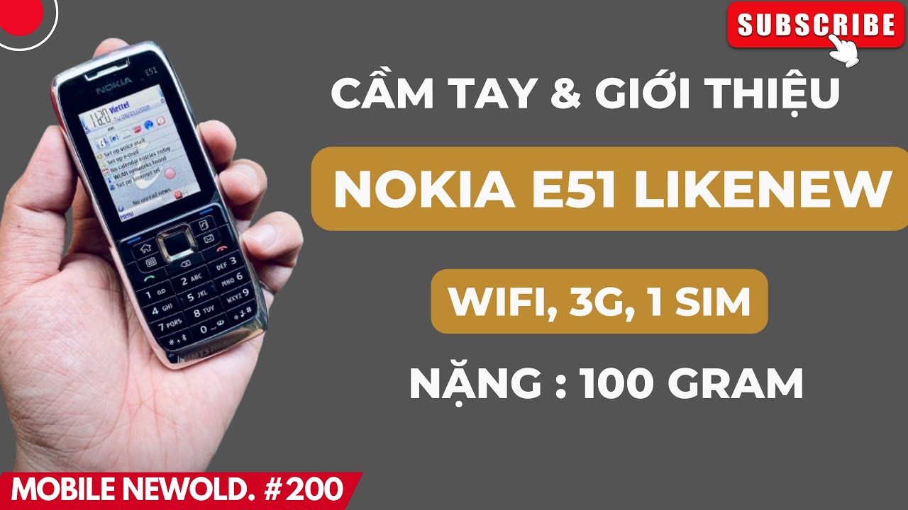 Mobile Newold 200 Nokia E51 Gб ќn I Chбєїc Chбєїn I 1 Sim Lбєўi Cгі д б