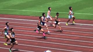 2015.07.20　第２回県記録会 男子100ｍ 15組