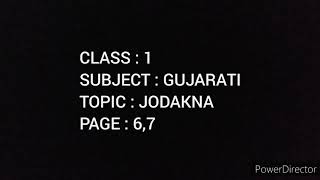 Class 1 Gujarati, Jodakna page 6,7