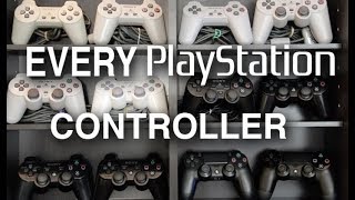 Evolution of PlayStation Controllers: 25 Years Across PS1, PS2, PS3, PS4.