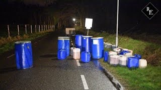 Grote dumping drugsafval Kommerstraat Hilvarenbeek