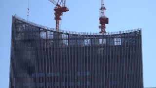 ミュージアムタワー京橋の建設状況（2019年3月9日）