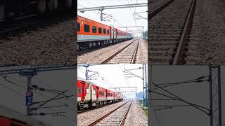 Watch Two LHB Trains Roaring Past at Top Speed | Indian Railways #shorts #train #video