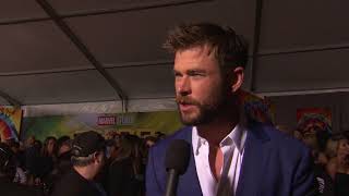 Thor Ragnarok - Red Carpet Chris Hemsworth Interview - 2017 Marvel Studios HD