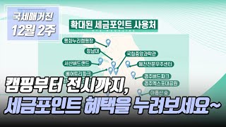 (국세매거진) 캠핑부터 전시까지, 세금포인트 혜택을 누려보세요~