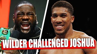 Deontay Wilder CHALLENGED Anthony Joshua AFTER A FIGHT WITH Alexander Usyk / Tyson Fury ASKED Wilder