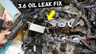 DODGE CHRYSLER JEEP 3.6 PENTASTAR OIL COOLER OIL LEAK FIX