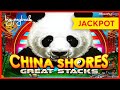 HANDPAY JACKPOT! China Shores Great Stacks Slot - WOW, JUST WOW!