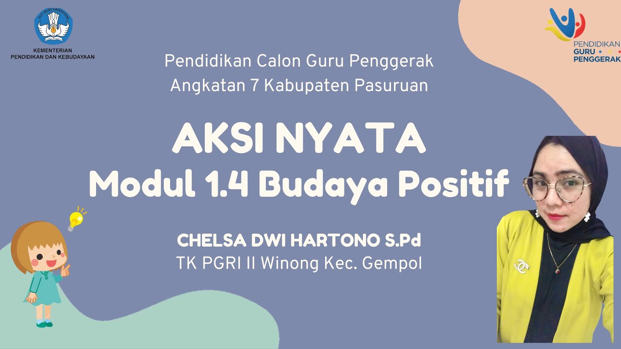 Aksi Nyata Diseminasi Budaya Positif Modul 1.4 | Calon Guru Penggerak ...