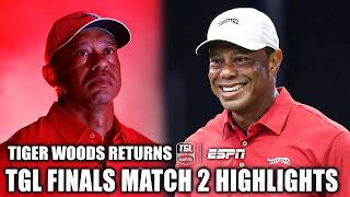 TIGER WOODS RETURNS 🙌 TGL Finals Match 2 Highlights ⛳️ | TGL on ESPN