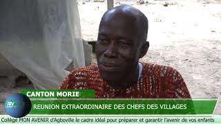 AGNEBY TV SOMMET DES CHEFS DES VILLAGES DU CANTON MORIE A AGOUANHIN LE CR de GASTON BONY