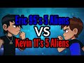 Eric 95 vs Kevin 11 Transformations | Blue vs Red | Eric 95's 5 Aliens vs Kevin 11's 5 Aliens