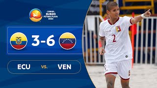 ECUADOR vs. VENEZUELA [3-6] | RESUMEN | CONMEBOL SUB20 FÚTBOL PLAYA 2023