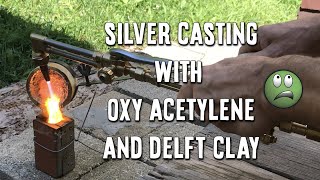 Casting Silver Thumb Fidget Ring With Oxy Acetylene and Delft Clay