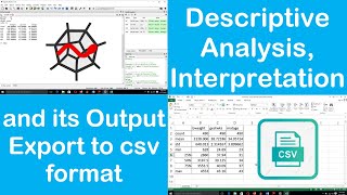 Descriptive Analysis| Interpretation| Export to CSV with Python