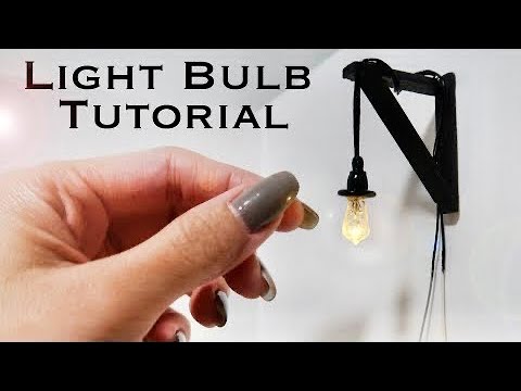 How do you make a small light bulb?